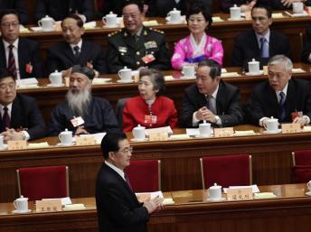 胡锦涛在中国全国政协会议上